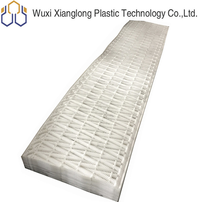 PVC Cooling Tower Fins Block Cross Flow Media 750X2000mm สีดำสีเทา