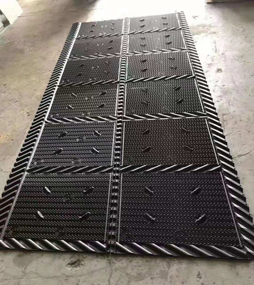 Black Cooling Tower Infill คูลลิ่งทาวเวอร์แพคเกจ PVC Filler 810mm