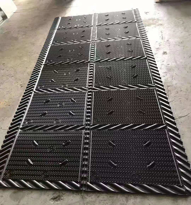 Black Cooling Tower Infill คูลลิ่งทาวเวอร์แพคเกจ PVC Filler 810mm