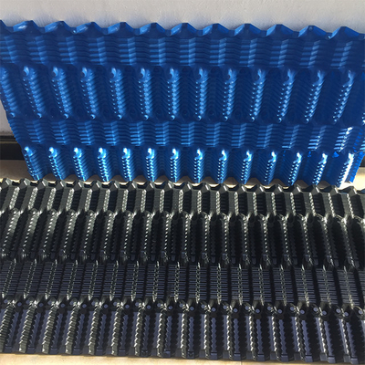 500 มม. คูลลิ่งทาวเวอร์เติมสื่อทดแทนสื่อกระแสไหลทดแทน PVC Fill Packs