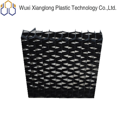 D65mm Air Inlet Louver 25mm Industrial Cooling Tower หน้าจอสีเทาดำ