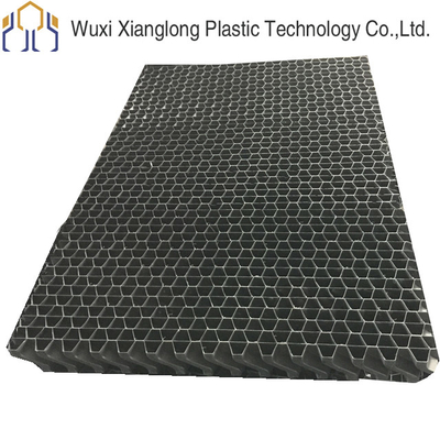 D65mm Air Inlet Louver 25mm Industrial Cooling Tower หน้าจอสีเทาดำ