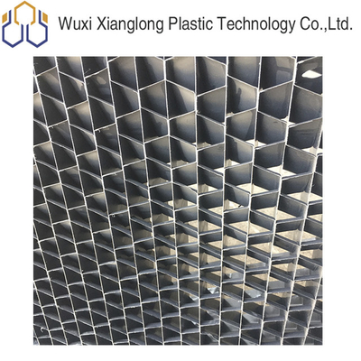 D65mm Air Inlet Louver 25mm Industrial Cooling Tower หน้าจอสีเทาดำ
