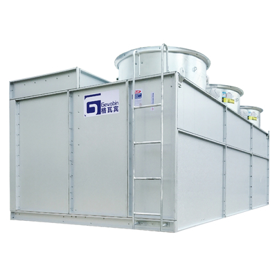 อุตสาหกรรม Counter-Flow Cooling Tower อากาศเย็น Evaporative Condenser