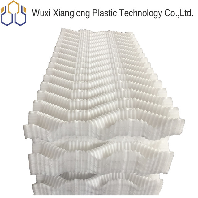 PP S Type Cooling Tower พลาสติกเติม Natural PVC Draft Eliminator