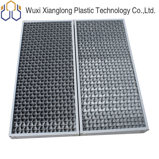 PVC CPVC Air Inlet Louvers 62mm 70mm Cooling Tower Louver สำหรับเครื่องกำจัดดริฟท์