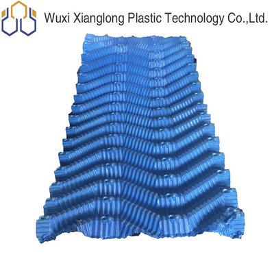 Industrial S Wave Blue Cooling Tower เติมราคา PVC Cooling Fills