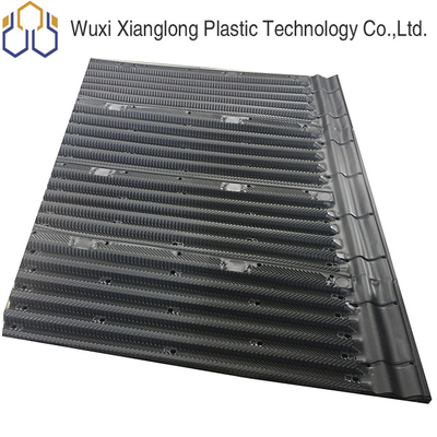 โพลีไวนิลคลอไรด์คูลลิ่งทาวเวอร์ PVC เติมราคาแขวน Cross Flow Media Sheet